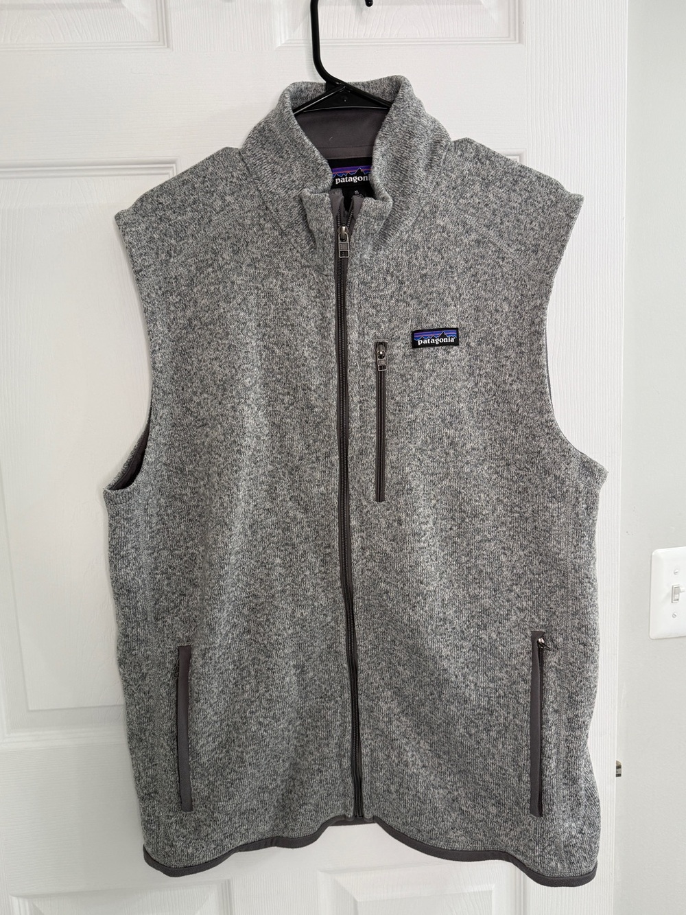 Patagonia Men’s Better Sweater Vest XL Gray Full Zip Fleece Outdoor Hiking